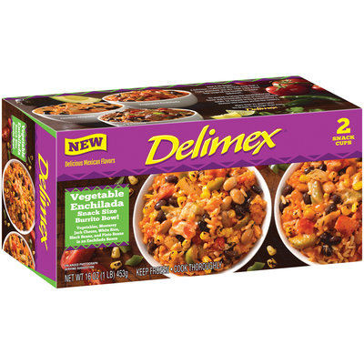 Delimex® Vegetable Enchilada Snack Size Burrito Bowls 2 ct Box