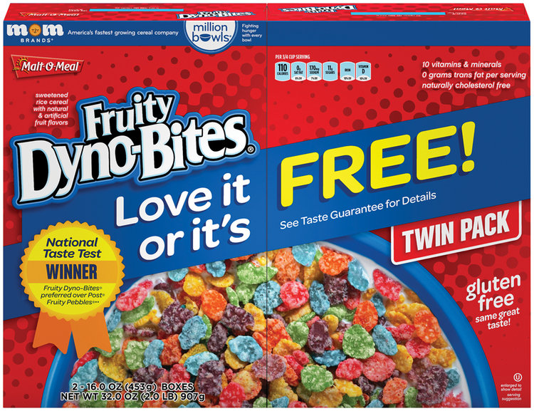 MaltOMeal® Twin Pack Fruity DynoBites® Cereal Reviews 2019