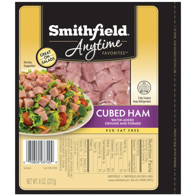 Smithfield® Anytime Favorites™ Cubed Ham 8 oz. Pack