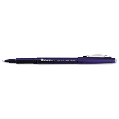 Universal Products Universal Office Products 50501 Porous Point Stick Pen Blue Ink Medium Dozen