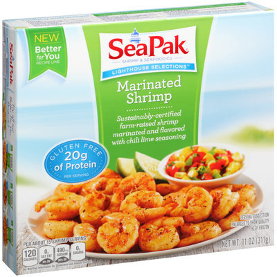 SeaPak® Lighthouse Selections™ Marinated Shrimp 11 oz. Box