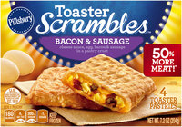 Pillsbury Toaster Scrambles™ Bacon & Sausage Toaster Pastries 4 ct Box