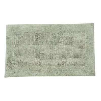 Textile Decor Castle 100% Cotton Naples Spray Latex Back Bath Rug, 40 H X 24 W, Light Sage