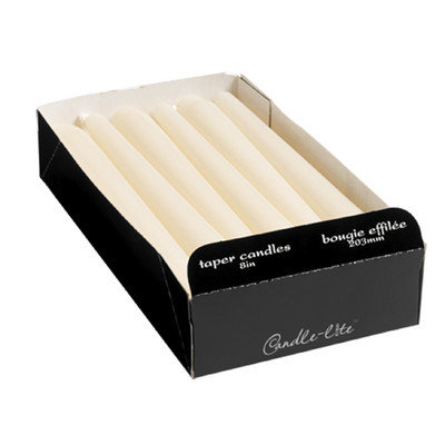 Candle lite 8 White Taper Candle