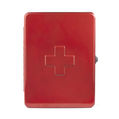 Kikkerland First Aid Box Finish: Red