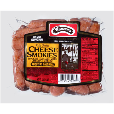 Wimmer's® Cheese Smokies Smoked Sausage with Cheddar Cheese 13 oz. Pack