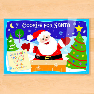 Olive Kids Cookies for Santa Personalized Placemat