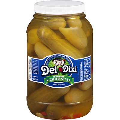 Del-Dixi® Kosher Style Pickles 1 gal. Plastic Jar