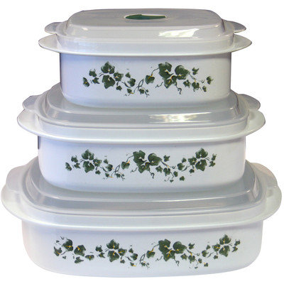 Reston Lloyd Corelle Coordinates Callaway Microwave Cookware Set 6pc