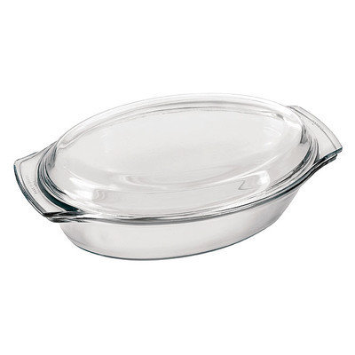 Marinex 1.7-qt. Glass Small Oval Casserole Lid