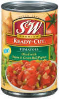 S&W® Ready-Cut Diced Tomatoes with Onion & Green Bell Pepper 14.5 oz. Can