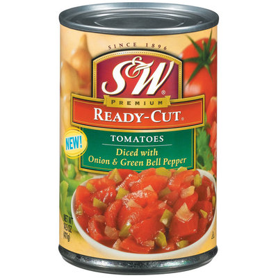 S&W® Ready-Cut Diced Tomatoes with Onion & Green Bell Pepper 14.5 oz. Can