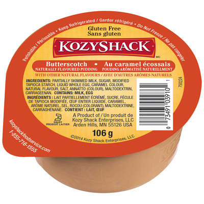 Kozy Shack® Butterscotch Pudding 106g Cup