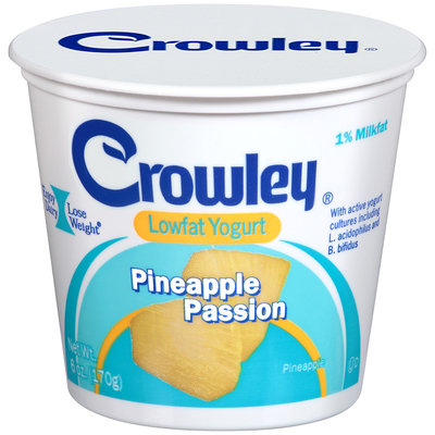 Crowley® Pineapple Passion Lowfat Yogurt 6 oz. Cup