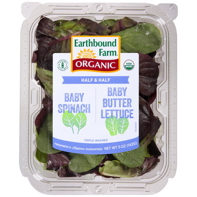 Earthbound Farm® Organic Half & Half Baby Spinach/Baby Butter Lettuce