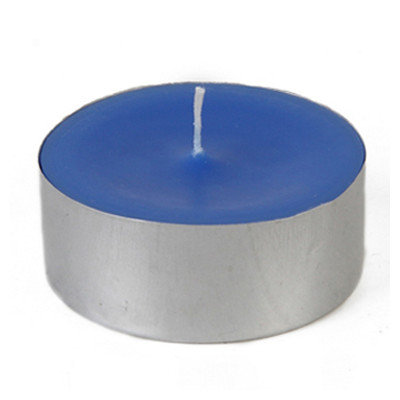 Zest Candle Mega Oversized Tin Tealight Color: Blue, Quantity: Set of 144
