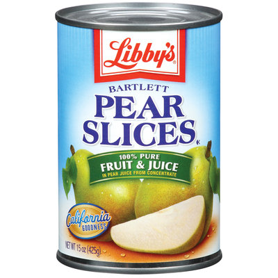 Libby's® Bartlett In Pear Juice Pear Slices 15 Oz Can