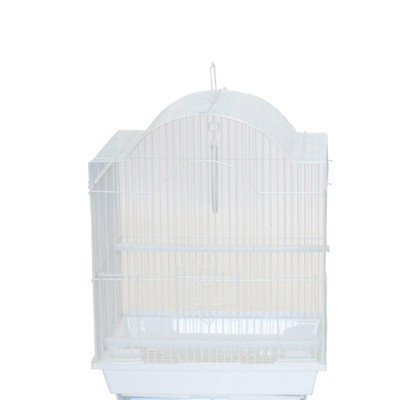 Yml Cornerless Round Top Shape Bird Cage Color: White