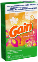 Gain® Island Fresh Fabric Softener Sheets 34 ct Box