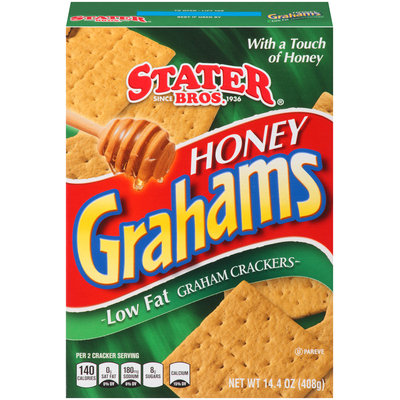 Stater Bros.® Honey Grahams Low Fat Graham Crackers 14.4 oz. Box