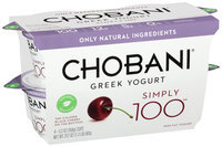 Chobani® Simply 100™ Black Cherry on the Bottom Non-Fat Greek Yogurt