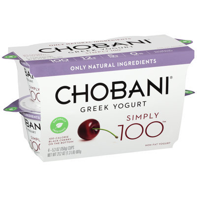 Chobani® Simply 100™ Black Cherry on the Bottom Non-Fat Greek Yogurt