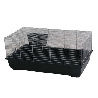 A & E Cage RB100 Green Rabbit And Guinea Pig Cage - Beige Base With White Wire