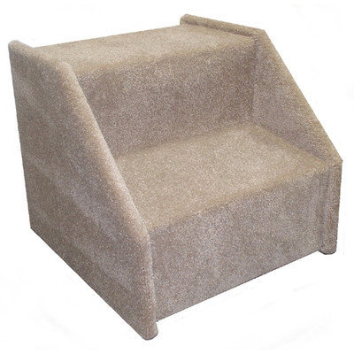 Animal Stuff Bear's Stairstm Mickeys Two-Step Carpeted Pet Stairs - Color: Gray