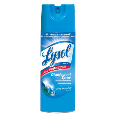Lysol 12 oz. Aerosol Can Disinfectant Spring Waterfall Spray