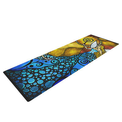 Kess Inhouse Blue Fairy by Mandie Manzano Yoga Mat