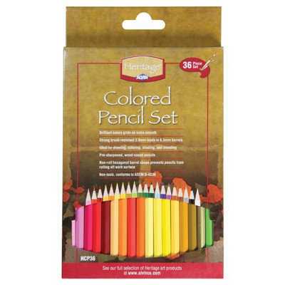 Alvin & Company Heritage HCP36 36-Piece Colored Pencil Set