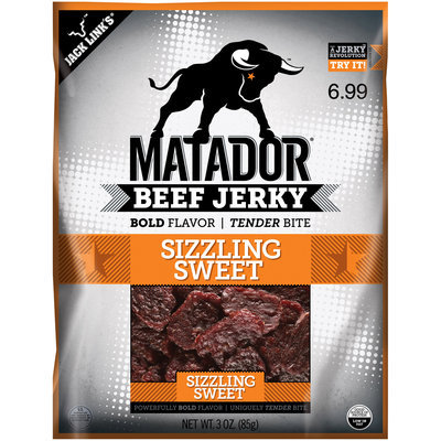 Matador® Sizzlin Sweet Beef Jerky 3 oz. Bag