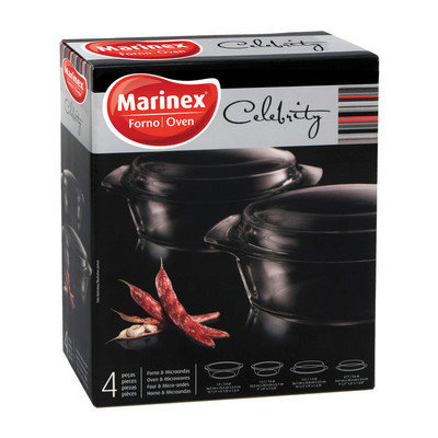 Lancaster Colony GD16728939 Round Casseroles with Lids, 4 pc set, Gift Box, pk 6 st