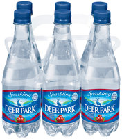 Deer Park Sparkling Natural Spring Water Cranberry .5L Single & 6 Pk Plastic Bottles