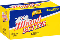 Hiland Salted 4 Quarters Butter 1 lb. Box