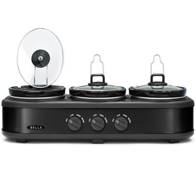 Sensio Bella 4.5-Quart Triple Slow Cooker