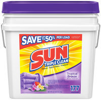Sun® Triple Clean Tropical Breeze® Laundry Detergent & All Purpose Cleaner 22.7 lb. Pail