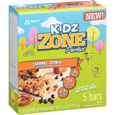Kidz ZonePerfect® Nutrition Bars Caramel Crunch 5 ct Box