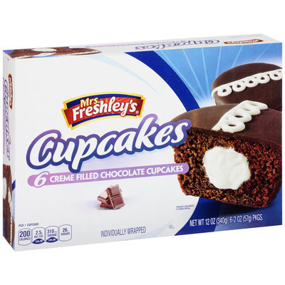 Mrs. Freshley's® Chocolate Cupcakes 6-2 oz. Packs