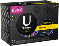 U by Kotex® Click® Regular Tampons 34 ct Box