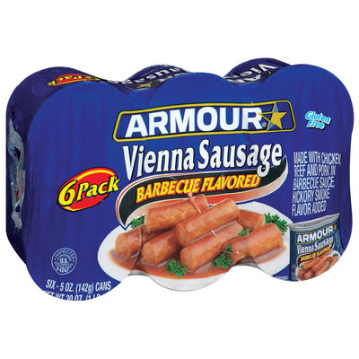 Armour Barbeque Flavored Vienna Sausage 30 Oz Package