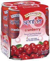 R.W. Knudsen Spritzer Cranberry Flavored 10.5 Oz Sparkling Beverage 4 Pk Cans