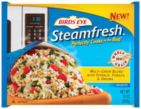Birds Eye Steamfresh Multi-Grain Blend W/Spinach Tomato & Onions Pasta & Vegetables 10 Oz Bag