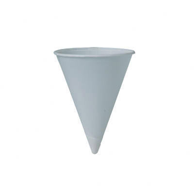 Solo Cups 200/Bag Bare Treated Paper Cone Water Cups in White