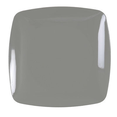 Fineline Settings, Inc Renaissance 10 Rounded Square China-Like Plates (Pack of 120), Silver
