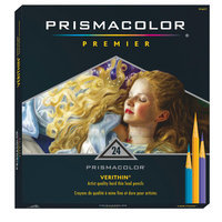 Prismacolor Verithin Colored Pencils - Set of 24 - Assorted Colors