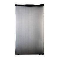 Haier 4 cu. ft. Stainless Steel Refrigerator & Freezer (Black)