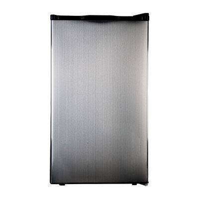 Haier 4 cu. ft. Stainless Steel Refrigerator & Freezer (Black)