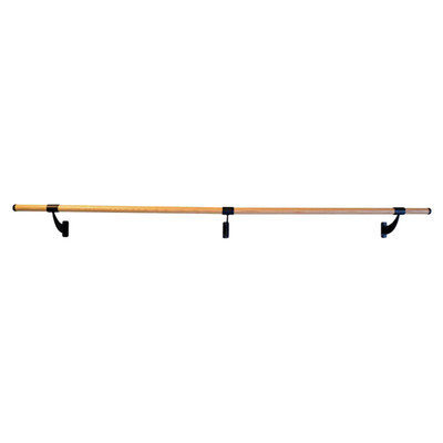 Vitavibe Wall Barre Series Traditional Wood Single Bar Fixed Height Ballet Barre Kit Size: 5 ft.