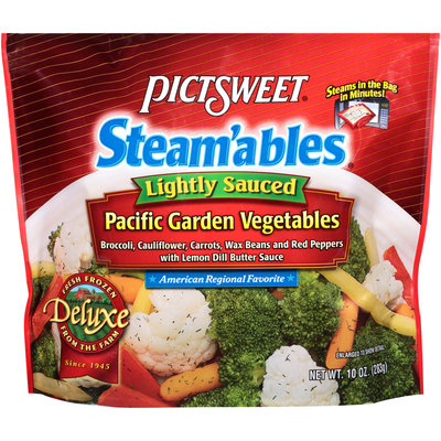 Pictsweet® Steam'ables® Deluxe Lightly Sauced Pacific Garden Vegetables 10 oz. Bag